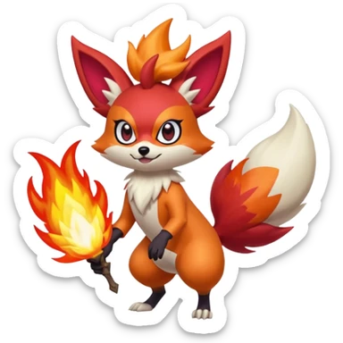 Braixen-Combusken-Zorua-fusion sticker