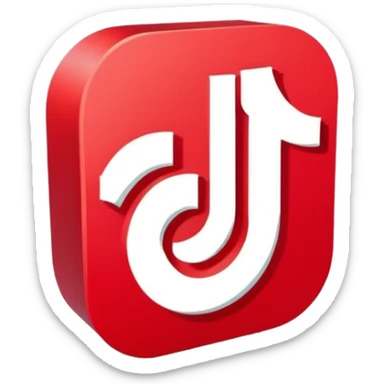 A tiktok logo sticker