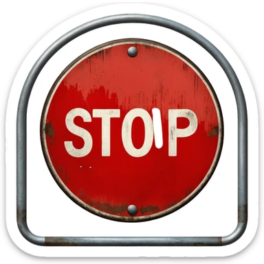 Stop hate (road sign) sticker