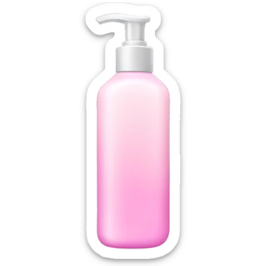 Pink lotion sticker