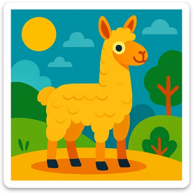 Lama sticker