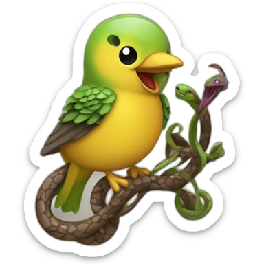 ballad of songbird and snakes pin sticker