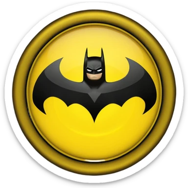 Batman signal sticker