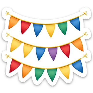 fanion banderole décorative sticker