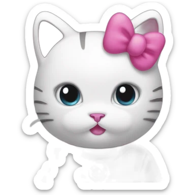 hello kitty’s kitty sticker