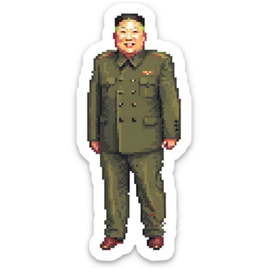 skinny smiling Kim Jong Un, alternate pose sticker