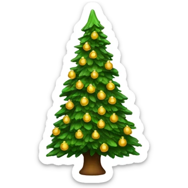 Christmas tree sticker