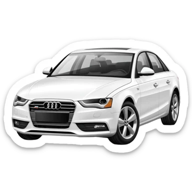 white audi a4 2022 sticker