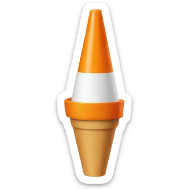 cone + neck + tip  sticker