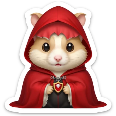 { "type": "object", "look": "hamster in red collar cloak", "description": "a vampire hamster wearing a red collar cloak" } sticker