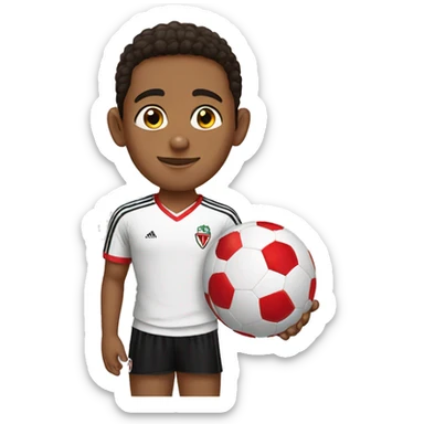 Boy who wears Egyptian's football club Zamalek Jesry sticker