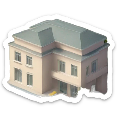 Villa with swimming pool sticker
