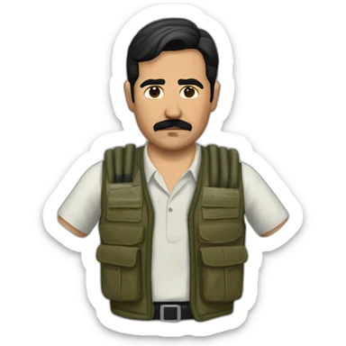 Javier Peña Narcos Tac vest sticker