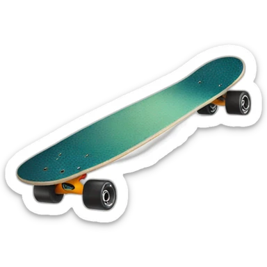 Skateboard mit einem Gesicht sticker