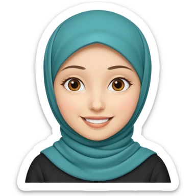 Hijabi girl sticker