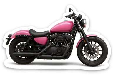 pink motorcycle sticker