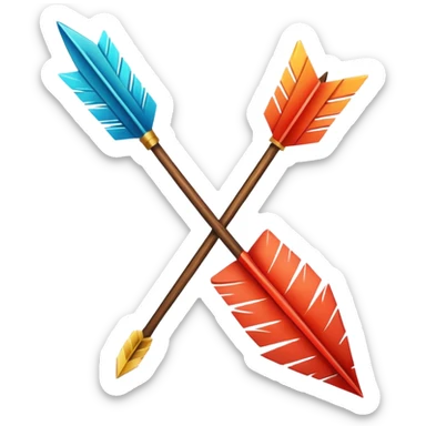 arrow going fast sticker