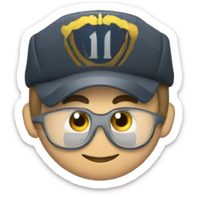 arbitro con el escudo del madrid sticker