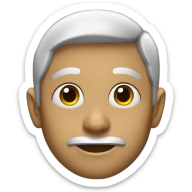 a person with a giant ear sticker