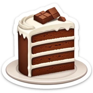 SLICED BROWN CAKE sticker