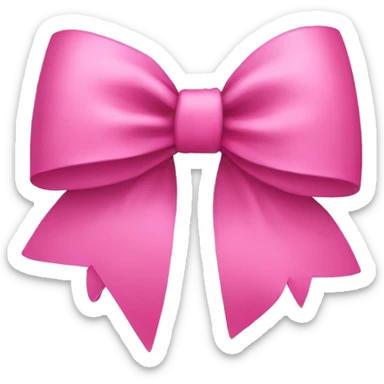 pink bow  sticker