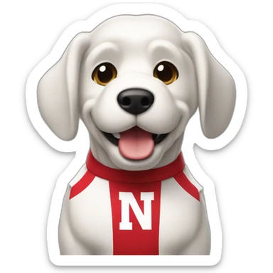 herbie The Nebraska husker mascot sticker