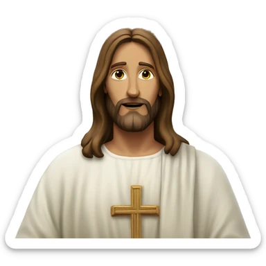 Jesus on cross sticker
