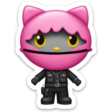 puedes hacer un antifas de hello kitty sticker