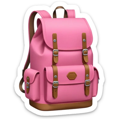 big pink explorer backpack sticker