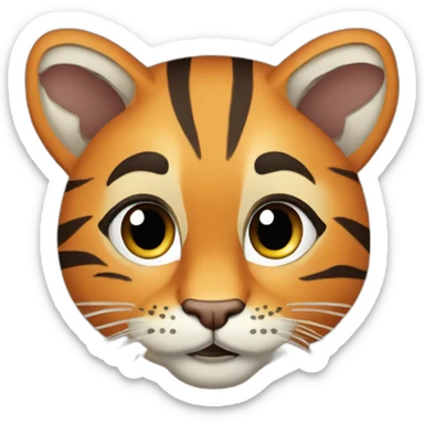 Tigra meisje sticker