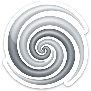 air flow with white and grey color mixing sticker