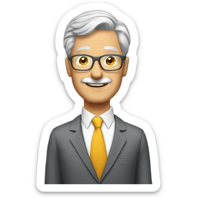 Grey haired alcoholic real estate agent sticker