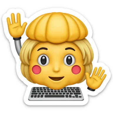 EMOJI DE CÉREBRO COMPUTADOR sticker