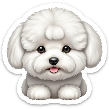 bichon frise sticker