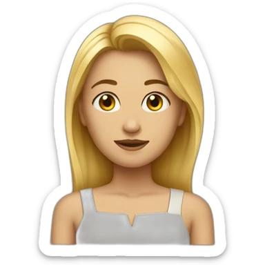 Femme qui fait un abre droit sticker