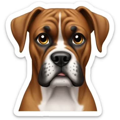 A boxer dog breed sticker