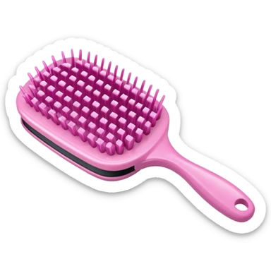 Cepillo de cabello rosa  sticker