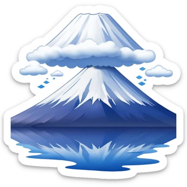 mount fuji, no frame sticker