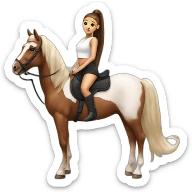 Ariana grande avec sa queue de cheval haute sticker