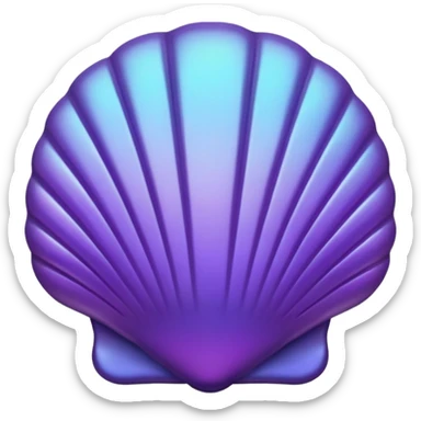 shell purple sticker