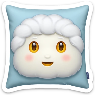 pillow without eye sticker