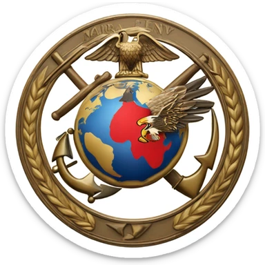 Marine corps logo sticker