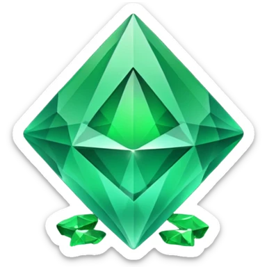 Legend of Zelda classic green rupee sticker
