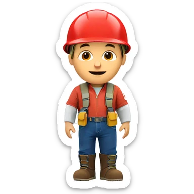 happy boy in helmet sticker