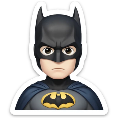 Batman looking serious sticker