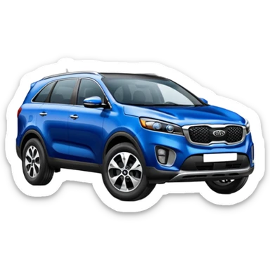 KIA Sorento  первое поколение  синий цвет sticker