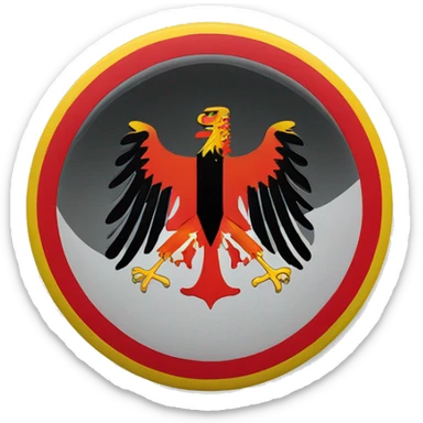 ONE EMOJI OF Flag of german empire WITH BLACK ON THE TOP WHITE IN THE MIDDLE AND RED AT  DOWN sticker