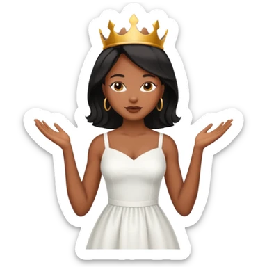 woman of God (black girl, super feminine and pretty) sticker