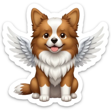 perro con alas sticker