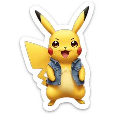 pikachu feliz fofo sticker